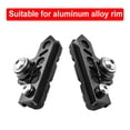 thumbnail image 3 of 1 Paire de Plaquettes de Frein Alliage d'Aluminium Remplacement Freins Chaussures Accessoire de Roue Pièce de Rechange Clips de Roues de Vélo Vélos Adaptés pour Réparation Noir, 3 of 9