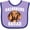 Lavender and Purple, variant on Inktastic Dog Dachshund Squad Boys or Girls Baby Bib