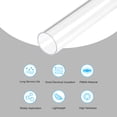 thumbnail image 3 of Unique Bargains Tube Rond en Acrylique Rigide Transparent 18mm ID x 20mm OD x 305mm 2 Pack, 3 of 6