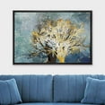 thumbnail image 2 of wall26 Framed Canvas Print Wall Art Watercolor Pastel Golden Forest Tree Nature Wilderness Illustrations Modern Art Rustic Decorative Relax/Calm for Living Room, Bedroom, Office - 24"x36" B, 2 of 5