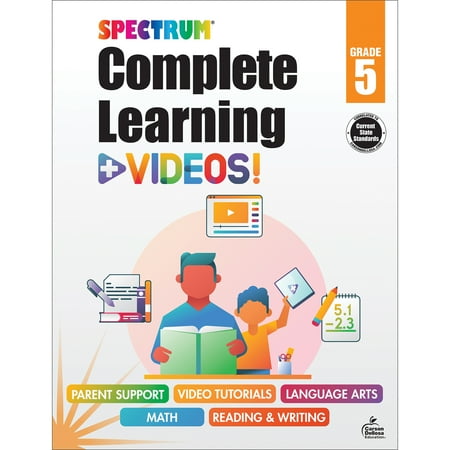 UPC: 0044222297923 | Spectrum Spectrum Complete Learning + Videos Workbook Grade 5