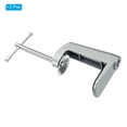 thumbnail image 3 of Uxcell 0.29"/M10 Thread Hole Desk Table Mount Clamp for Microphone Arm Lamps Stand, Silver, 2 Pack, 3 of 5