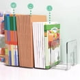 thumbnail image 3 of Ikohbadg Acrylic Book Stand, Reading Stand Desktop Book Clip, Adjustable Book Storage Organizer, Durable ABS Material, Multi-Function Bookend for Home Office Decor, 3 of 9