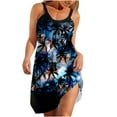 thumbnail image 2 of Cameland Robe d'Été Sans Manches Sexy Décontractée Dos Nu Mini Robe Bleu Foncé S, 2 of 5