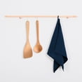 thumbnail image 2 of 100% Linen Tea Towels 14 x 28 Inch Kitchen Dish and Hand Towels Set of 4 - Navy, 2 of 7