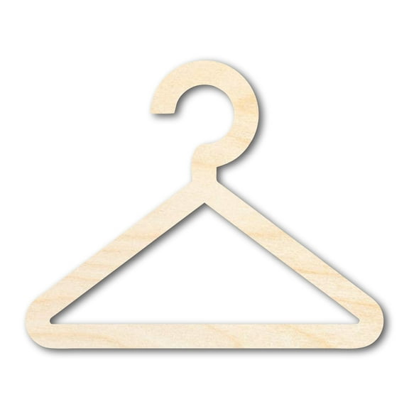 Unfinished Wood Hanger Shape 7" / 1/8"