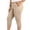 *Beige, variant on VBVC Women's Elastic Waist Capri Jogger Pants , Lightweight Stretchy Cropped Pants For Women,Ladies' Athletic Trousers with Visible Stitching Pockets,Beige,XL-5XL