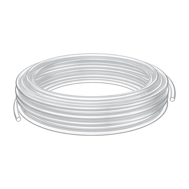 Manguera flexible industrial de PVC transparente de 50 m para sifón, sistemas hidropónicos, estanques, jardines acuáticos y acuarios.