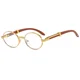 thumbnail image 3 of Gafas de sol ovaladas para hombre, nuevas gafas de sol retro de imitación de madera, gafas de sol de tendencia de moda para mujer, gafas de sol con protección UV, gafas vintage, 3 of 5
