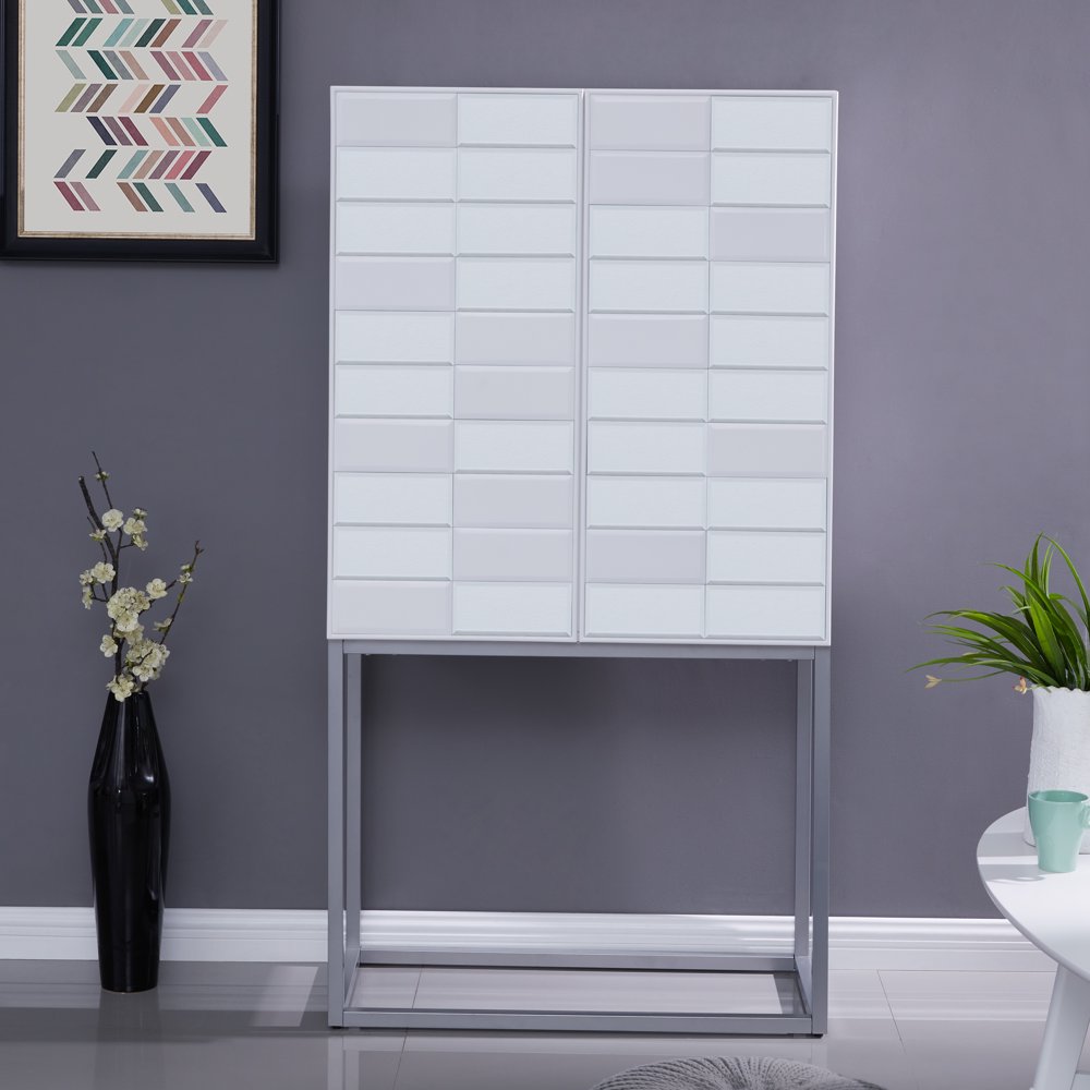 Cipri Tall White Bar Eclectic, White