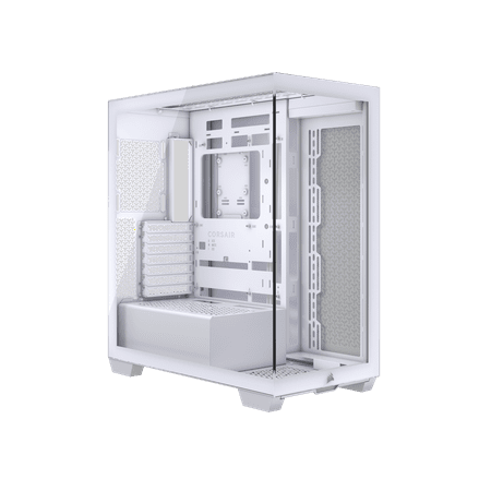 CORSAIR 3500X Tempered Glass Mid-Tower PC Case, White – No Fans Included - Reverse Connection Motherboard Compatible – Fits up to 10x 120mm Fans – Up to 2x 360mm Radiators