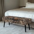 thumbnail image 2 of Chririnla Camouflage Deer Pattern Polyester Spandex Long Bench Slipcover with Anti Pet Hair, Scratch Resistant Machine Washable Long Bench Protector for Bedroom, 2 of 8