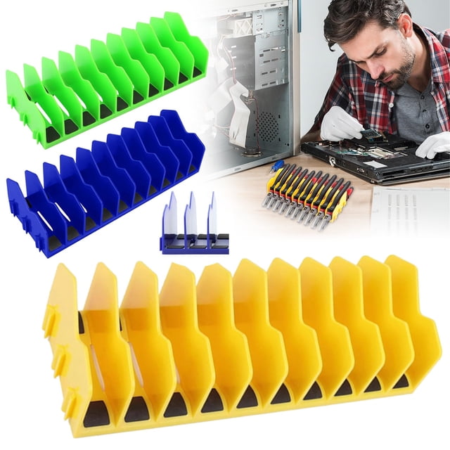 Plier Organizer Rack 10 Slot Pliers Holder Cutters Organizer Rack With Non Slip Rubber Base Toolbox Organization Tool Drawer Organizer Slip Joint Pliers Storage Rack