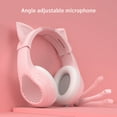 thumbnail image 3 of Anivia Gaming Headsets with Mic Noise Cancelling Headphone Pink with Cat Ears Girly Headset with Microphone Wired 3.5mm Headphones for PC/Mac Headphones（Ship from USA）, 3 of 6