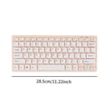 thumbnail image 3 of Teclado con cable de 78 teclas, ideal para regalar, práctico, compacto, moderno, silencioso. rosa, 3 of 9