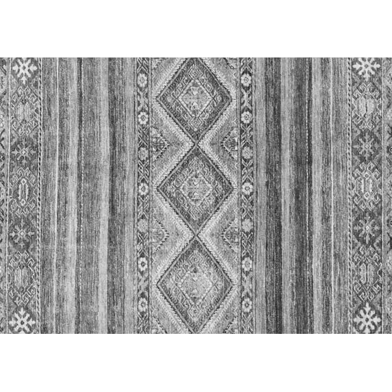 Ahgly Company Indoor Rectangle Southwestern Gray Country Area Rugs, 5' x 8'