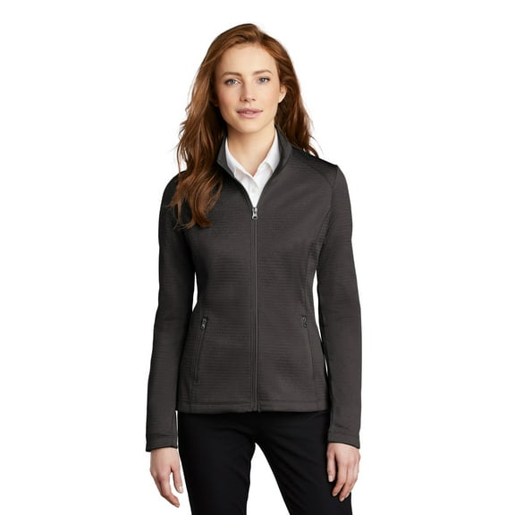 Port Authority Adult Female Women Long Sleeves Jacket Dark Char Hthr X-Small