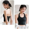 thumbnail image 5 of RMGVDSD Women Sequin Tank Tops Womens Halter Neck Built In Bra Workout Sports Tank Tops Summer Trendy Backless Going Out Clothing Blouse Trendy Fashion Clothes, 5 of 8