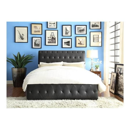Homelegance Baldwyn Bed In Dark Grey Polyester - (Full)