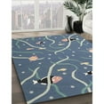 thumbnail image 2 of Ahgly Company Indoor Rectangle Contemporary Light Slate Gray Abstract Area Rugs, 5' x 7', 2 of 6