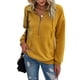 thumbnail image 1 of Sudadera Prettygarden casual de manga larga para mujer, color amarillo, 1 of 6