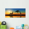 thumbnail image 1 of Family Giraffes Wall Mural by Wallmonkeys Peel and Stick Graphic (48 in W x 22 in H) WM196575, 1 of 4