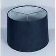 thumbnail image 2 of Urbanest Navy Blue Suede Drum Lampshade, 10x12x8.5', Spider Fitter, 2 of 2