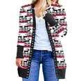 thumbnail image 1 of Cardigan de Noël à Manches Longues pour Femmes, 1 of 3