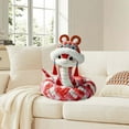 thumbnail image 6 of Taotanxi Elegant Snake, Cute Snake Year Commemorative Gift Plush Doll, Red 65Cm (Cannot Stand Tall Without Frame), 6 of 6