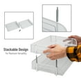 thumbnail image 4 of Mind Reader Stackable Paper Tray, Desktop Organizer, File Storage, Office, Metal, 2 Pcs., White, 4 of 5