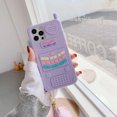 thumbnail image 4 of Adecuado para Apple 13 Promax creative purple love caja del teléfono móvil personalidad hermano mayor funda protectora del teléfono de dibujos animados que incluye colgante de bola de pelo JAMW Sencillez, 4 of 5