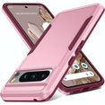 thumbnail image 1 of KOMI for Google Pixel 8 Pro Case, Dual Layer Shockproof Rugged Pixel 8 Pro Case [15FT Military][Heavy Duty Protection] Google Pixel 8 Pro Phone Case [Raised Edges Protect Camera & Screen] (Pink), 1 of 5