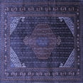 thumbnail image 1 of Ahgly Company Indoor Square Persian Blue Traditional Area Rugs, 6' Square, 1 of 4