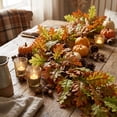 thumbnail image 5 of Artificial Maple Leaf Garland, Fall Thanksgiving Vine with Realistic Autumn Leaves for Door Mantel Staircase Table and Wall, Harvest Home Decoration Display Accent, 67in, B, 5 of 5