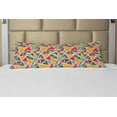 thumbnail image 1 of Retro Body Pillow Case Cover with Zipper, Funk Art Abstract Geometric Grunge Triangles Murky Graphic Design, Decorative Accent Long Pillowcase, Multicolor, by Ambesonne, 1 of 1