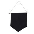 thumbnail image 1 of Pin Display Pennant Banner Enamel Lapel Pin Badge Flag Plain Blank Canvas Wall Banner(Black/M)Black, 1 of 2