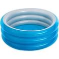 thumbnail image 1 of Alberca inflable redonda 1.50x.53cm 3anillos lisa aqua 1mod caja(1), 1 of 3