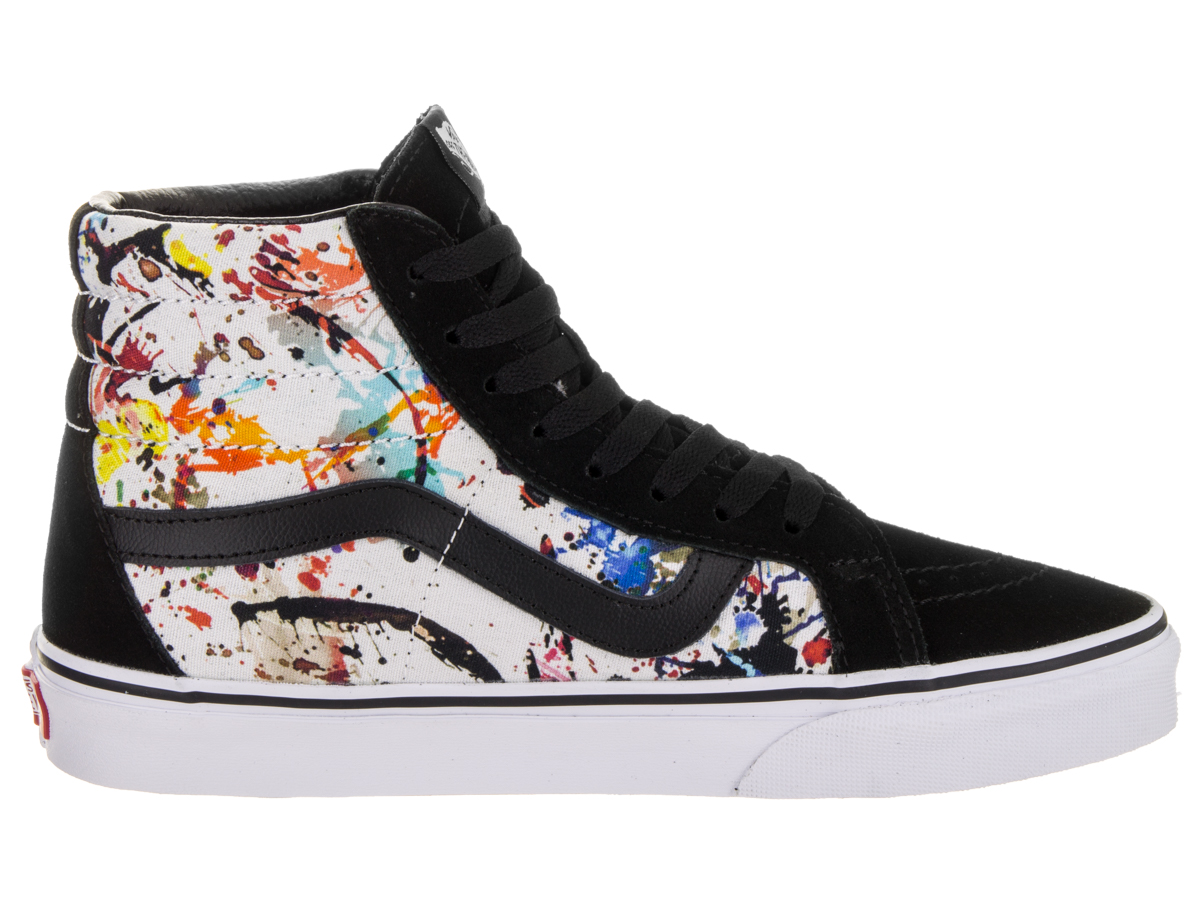vans sk8 hi paint splatter skate shoe