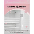 thumbnail image 4 of VASAGLE Armario de Pared para Baño, Armario de Almacenamiento Colgante, Armario con Estante Ajustable, Puertas de Doble Persiana, 20 x 60 x 70 cm, Blanco MBBC27WT, 4 of 5