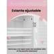 thumbnail image 4 of VASAGLE Armario de Pared para Baño, Armario de Almacenamiento Colgante, Armario con Estante Ajustable, Puertas de Doble Persiana, 20 x 60 x 70 cm, Blanco MBBC27WT, 4 of 5