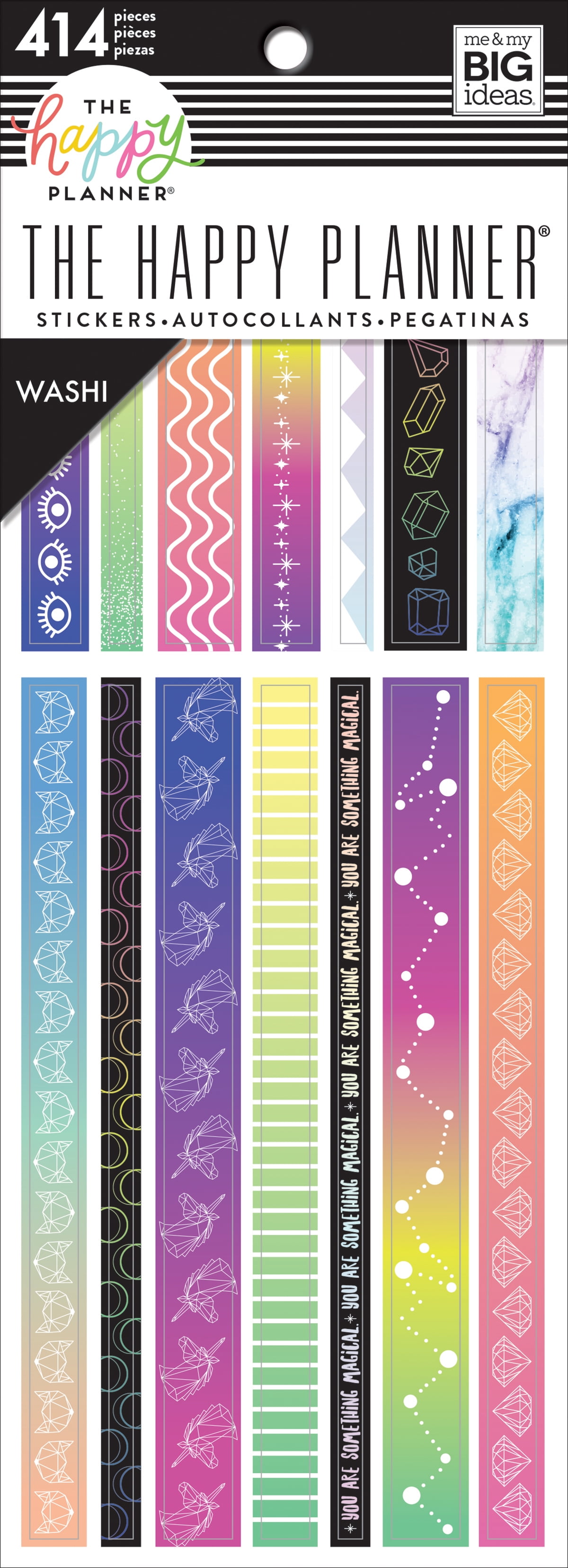 414//pkg Happy Planner Washi Sticker Book-magical