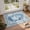 Blue, variant on 2x3 Indoor Entryway Rug, Small Persian Washable Area Rug Non-Slip Vintage Door Mat Entrance, Low Pile Floor Carpet for Door, Entrance, Farmhouse,Bathroom, Bedroom, Kitchen