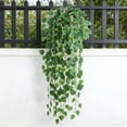 thumbnail image 4 of 37.4 Inch Artificial Hanging Vine with Hook – Realistic Fake Ivy & Grape Leaf Garland for Wall Decor – Silk-Like Faux Greenery for Indoor Outdoor, Wedding, Office & Home, 4 of 6