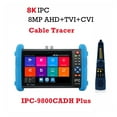 thumbnail image 2 of IPC-9800 CCTV Camera Tester 8MP AHD TVI SDI CVI 8K IPC Tester With VGA PoE 7in RJ45 Cable TDR Test UTP Cable Tracer, 2 of 7