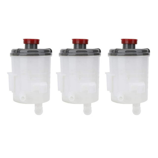 3X 53701-S9A-003 Pompe de Direction Assistée Réservoir d'Huile Réservoir de Liquide Bouteille de Réservoir d'Huile pour CR-V 2002-2006,3 x Réservoir de Pompe de Direction Assistée,Blanc