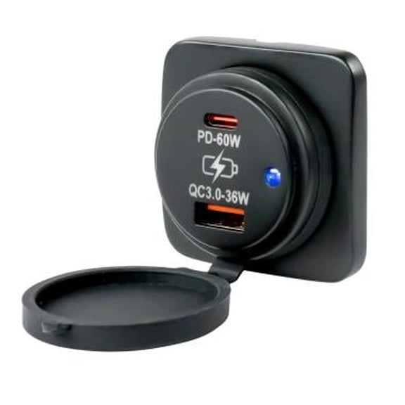 Seadog 426531 Usb-a/usb-c Square Surface Mt