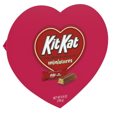 KitKat Miniatures Valentine&amp;#39;s Heart Box with Candy, 6.9 Oz