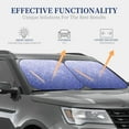 thumbnail image 4 of Haiem Glittering Blue Purple Car Windshield Sun Shade (2 Pieces) Foldable Windshield Sun Shade Car Accessories for Truck SUV Pickup-Small, 4 of 7