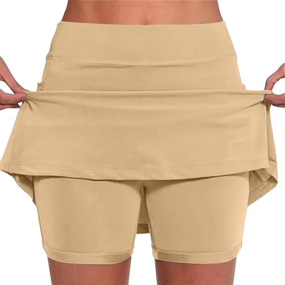SCSAlgin Women's Golf Skirts Skorts 2024 Summer High Waisted Tennis Skirt Athletic Workout Casual Skorts for Woman with Short Pockets