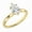 Yellow Gold, variant on Collection IGI Certified 1.00 Carat Pear Shape Lab Grown White Diamond Sparkling Solitaire Engagement Ring for Women in 10K Solid Yellow Gold, Size 6.5